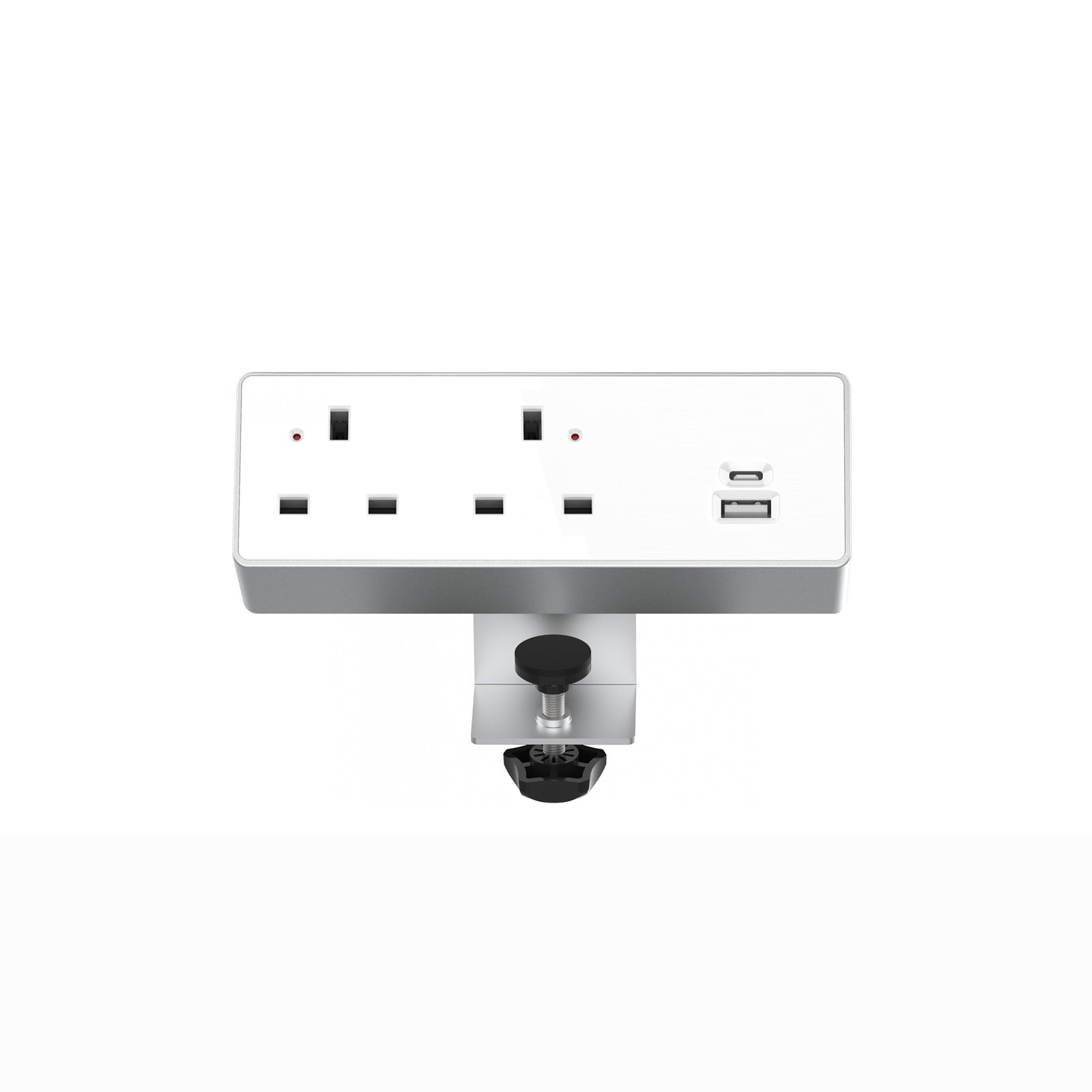 Double socket plus USB-A & USB-C