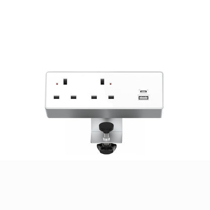 Double socket plus USB-A & USB-C