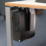 Neon under desk CPU holder