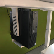 Neon under desk CPU holder