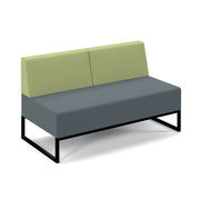 Nera modular double seat with back
