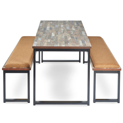 Otto low bench with seat pad