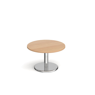 Pisa circular coffee table with round base