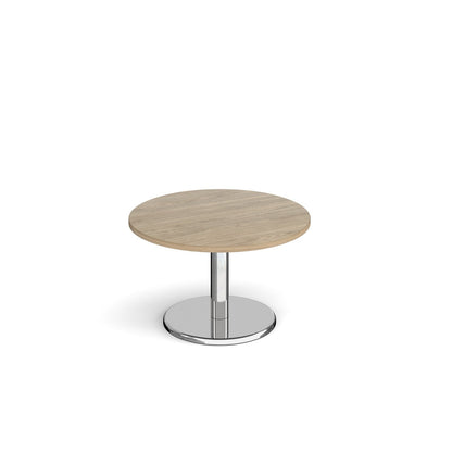 Pisa circular coffee table with round base