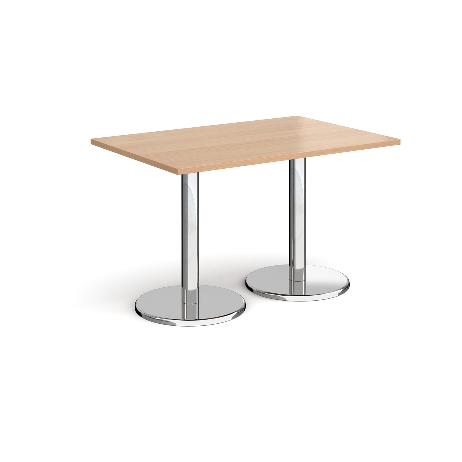 Pisa rectangular dining table with round bases - PDR1200-B