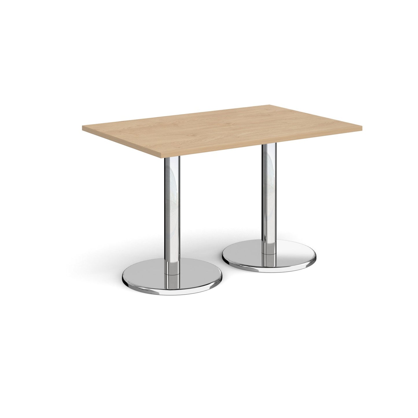 Pisa rectangular dining table with round bases