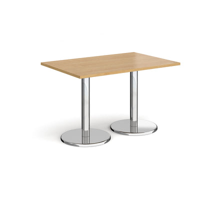 Pisa rectangular dining table with round bases - PDR1200-O