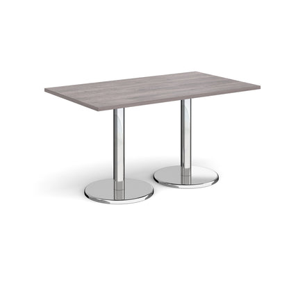 Pisa rectangular dining table with round bases - PDR1400-GO