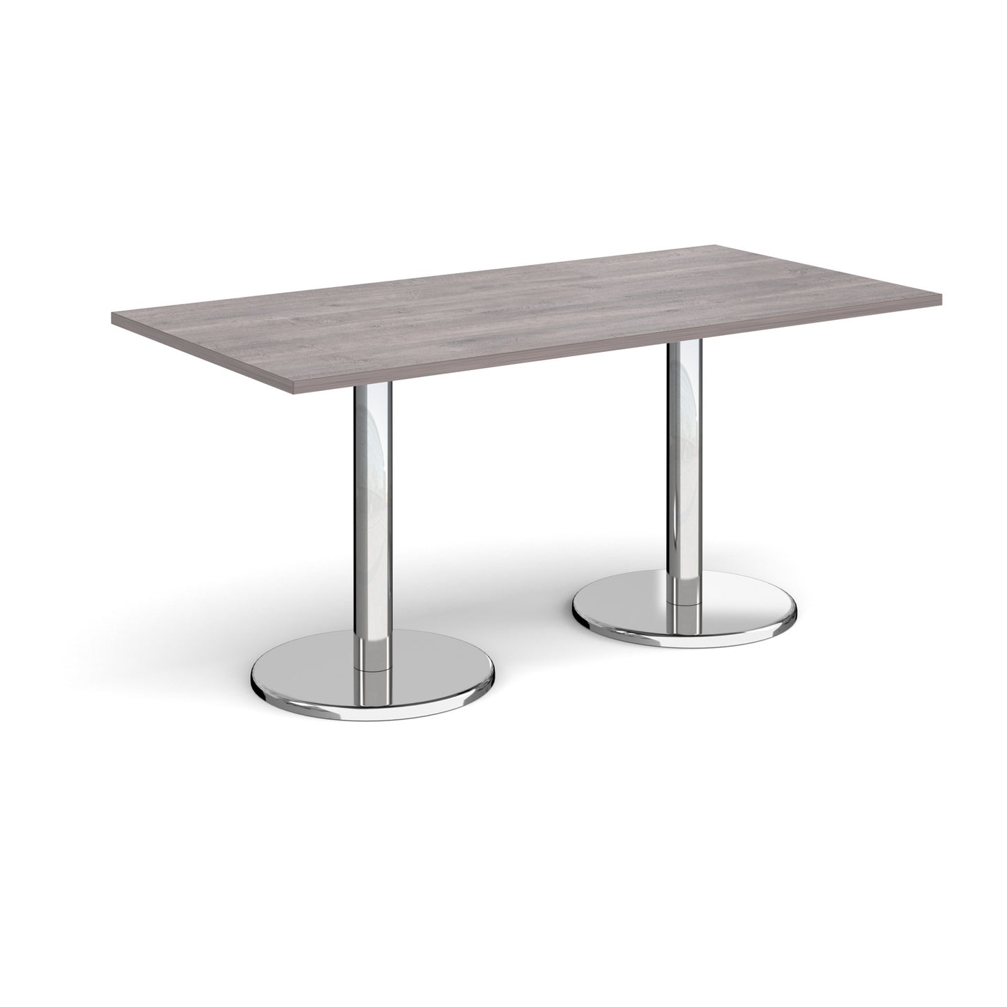Pisa rectangular dining table with round bases - PDR1600-GO