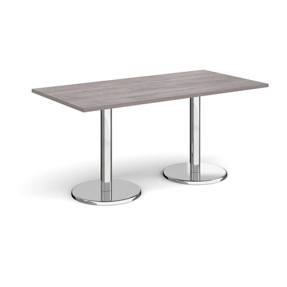 Pisa rectangular dining table with round bases - PDR1600-GO