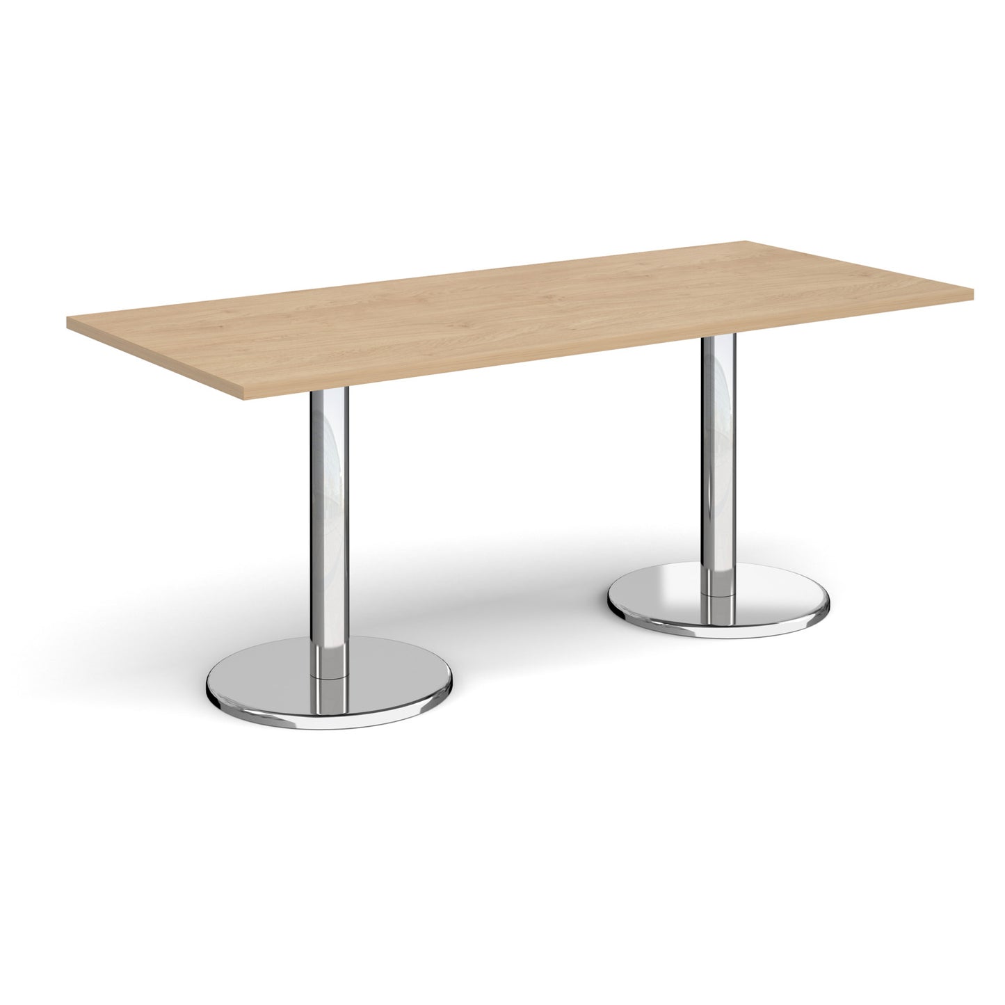 Pisa rectangular dining table with round bases - PDR1800-KO