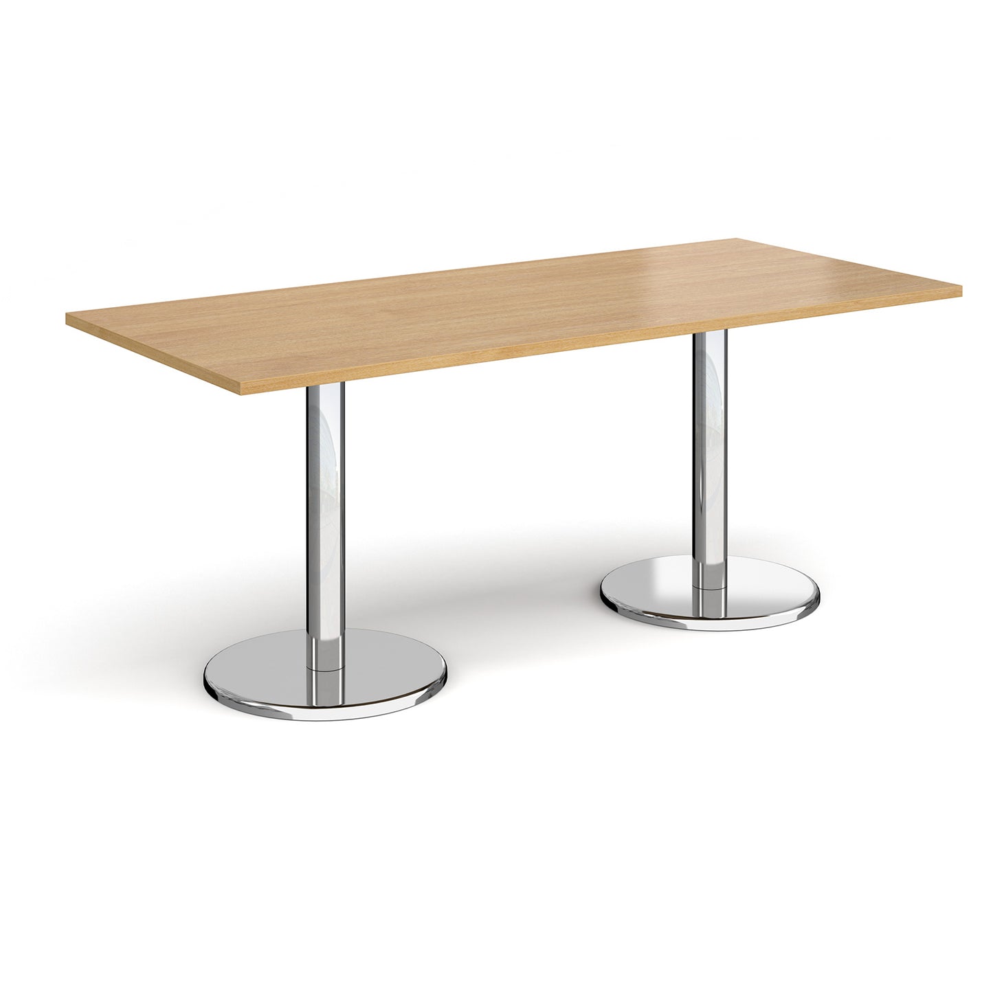 Pisa rectangular dining table with round bases - PDR1800-O