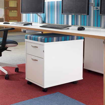 Mobile pedestal seat pad kit
