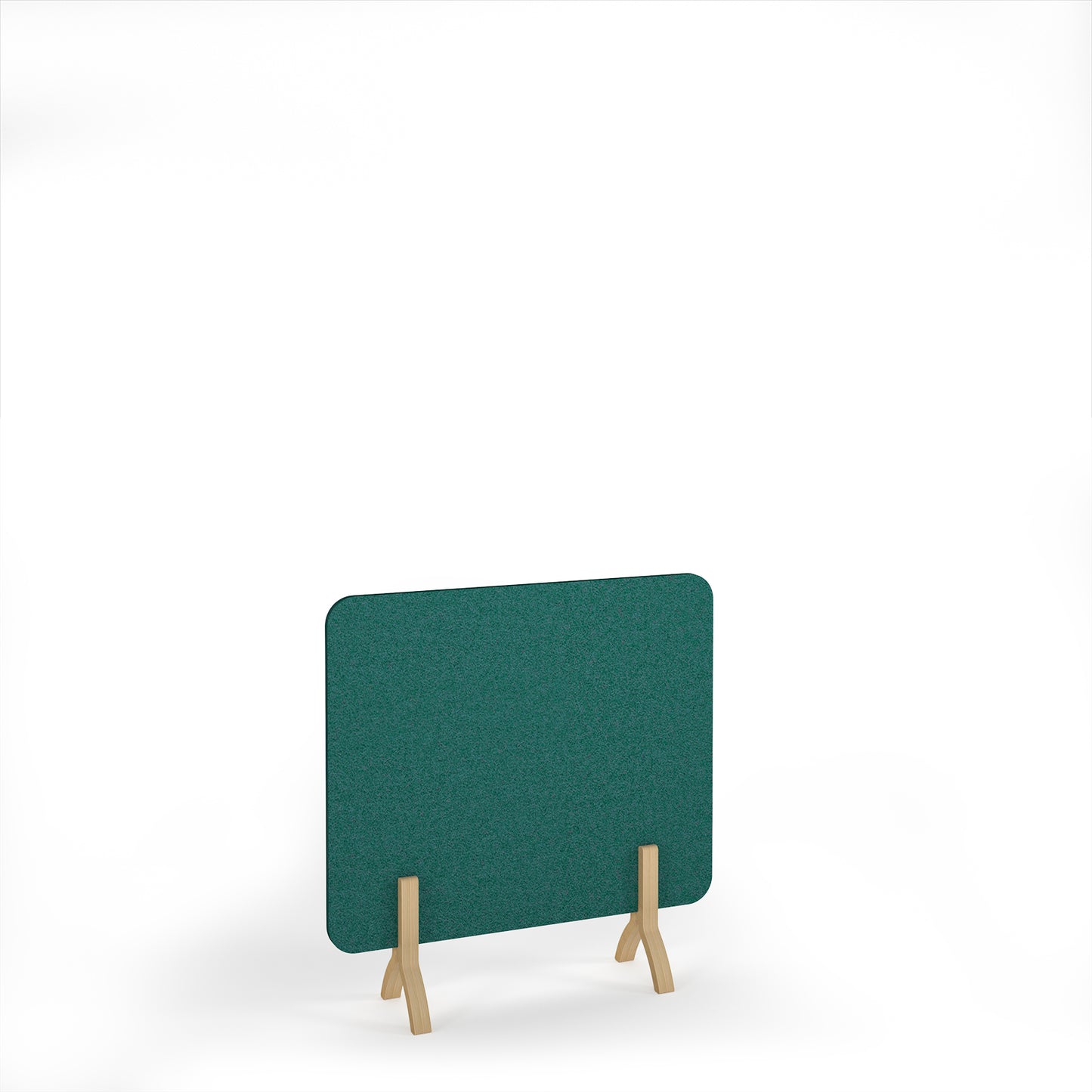 Plain Accoustic Floor Standing Screen Wooden Legs - PFSC1200-WF-PB