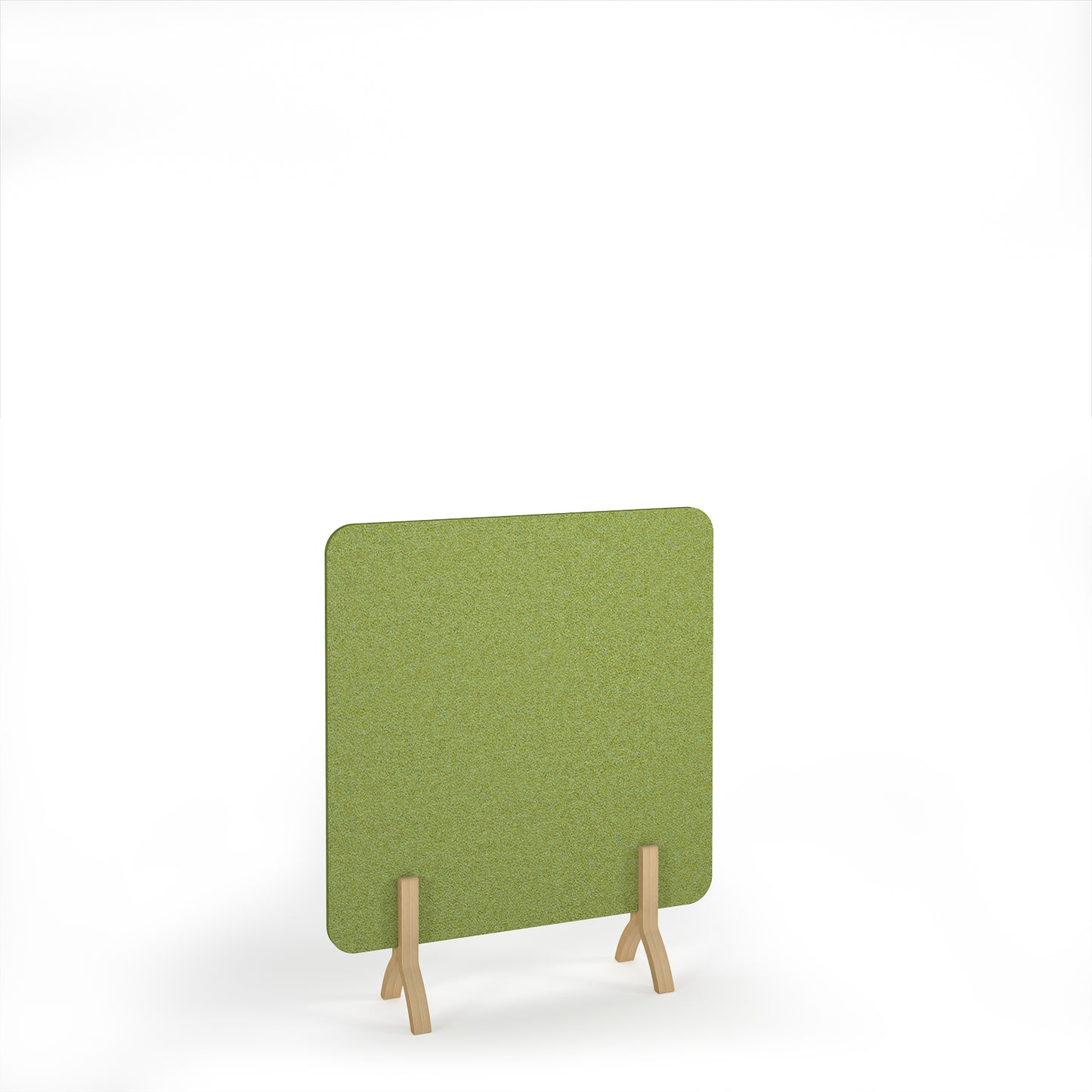Plain Accoustic Floor Standing Screen Wooden Legs - PFSC1400-WF-FG