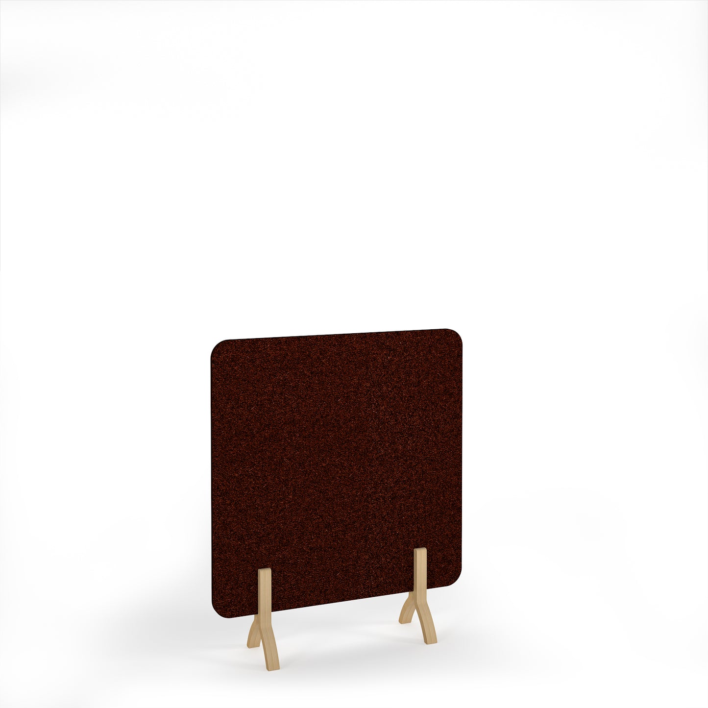 Plain Accoustic Floor Standing Screen Wooden Legs - PFSC1400-WF-MA