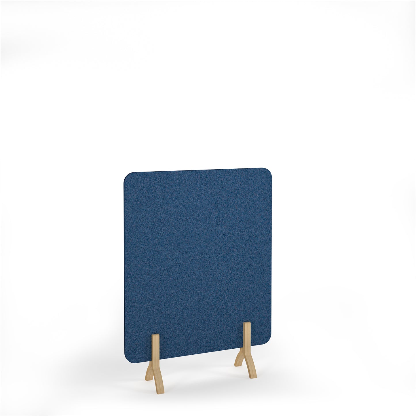Plain Accoustic Floor Standing Screen Wooden Legs - PFSC1600-WF-BL