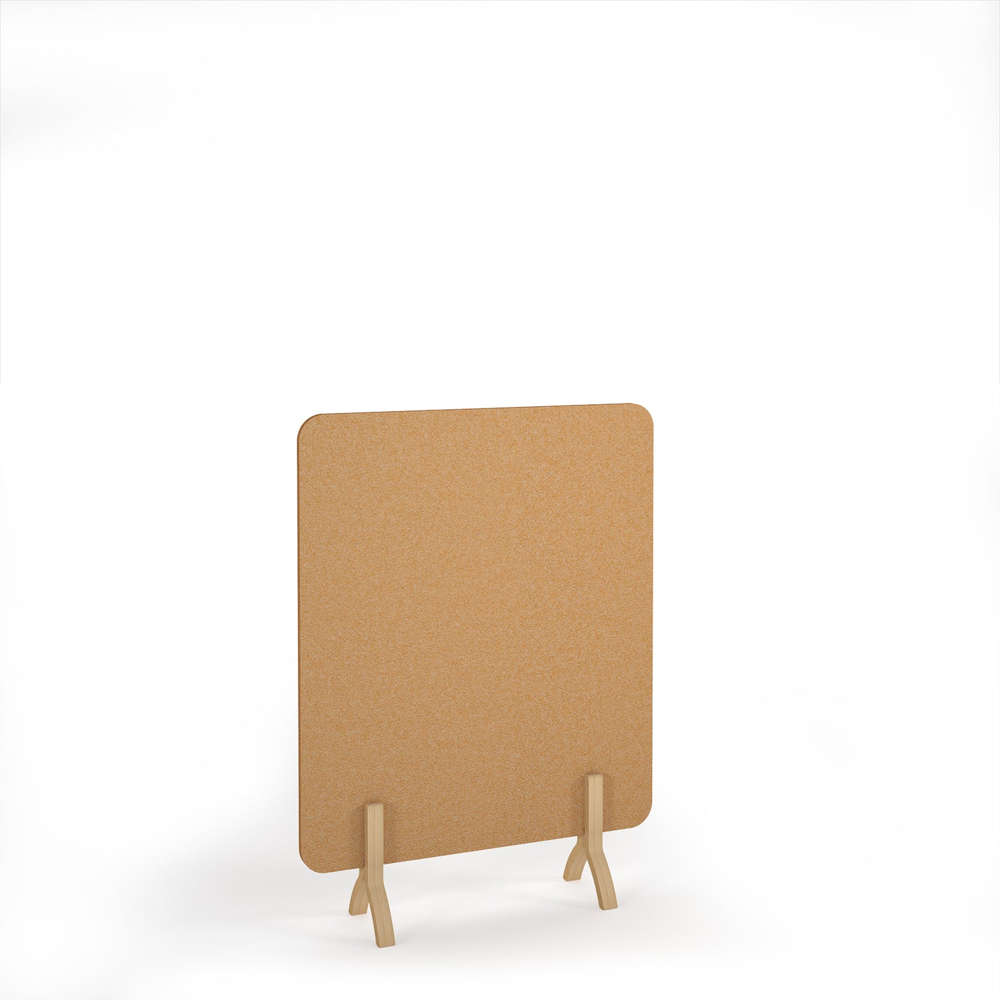 Plain Accoustic Floor Standing Screen Wooden Legs - PFSC1600-WF-LY