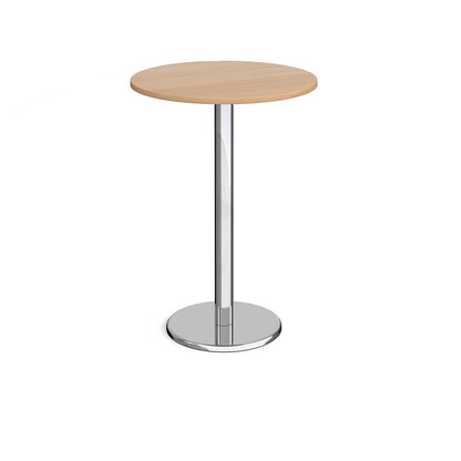 Pisa circular poseur table with round base - PPC800-B