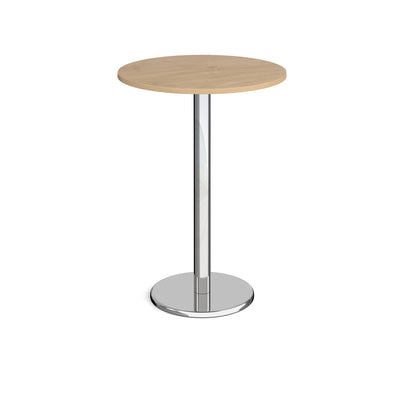 Pisa circular poseur table with round base - PPC800-KO