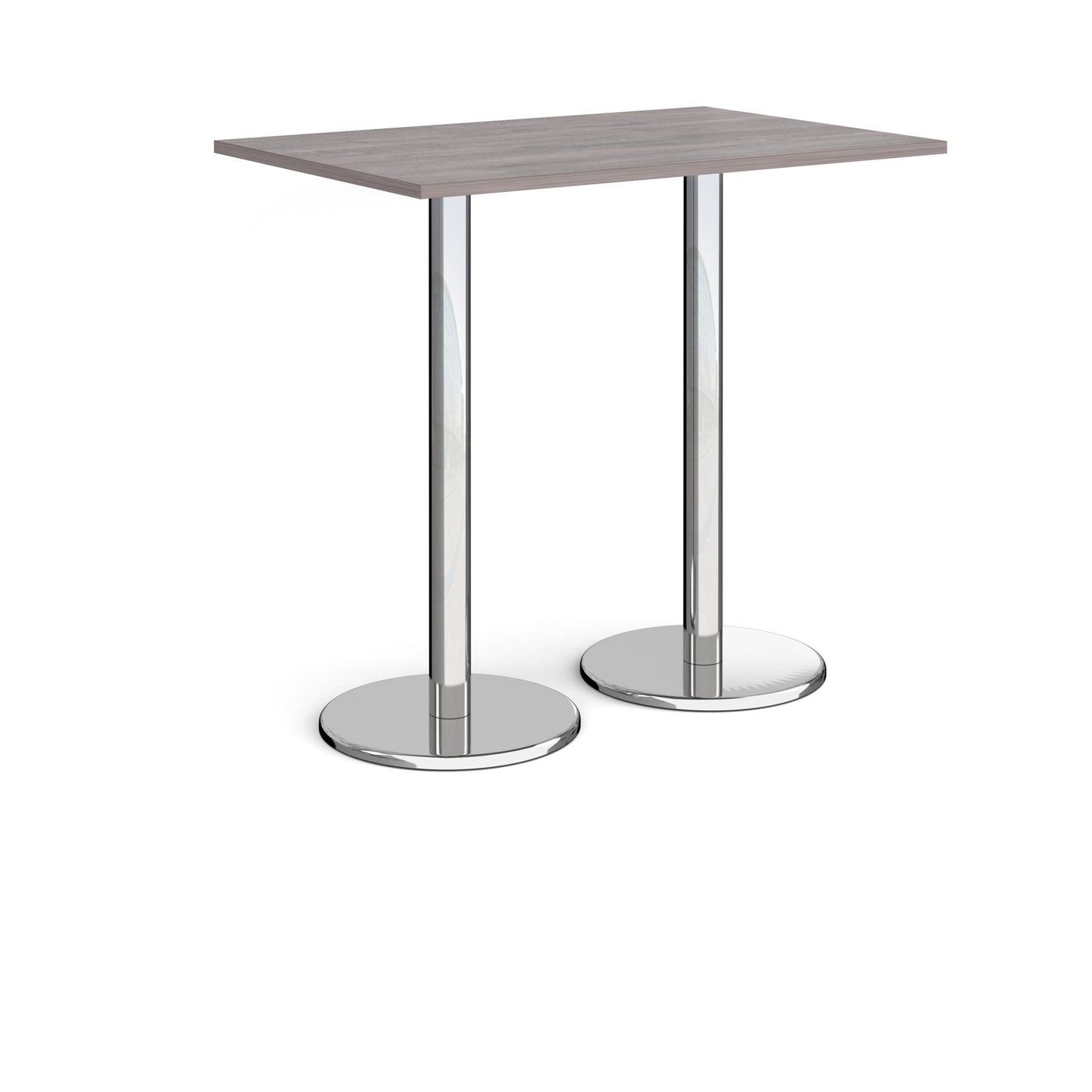 Pisa rectangular poseur table with round bases - PPR1200-GO