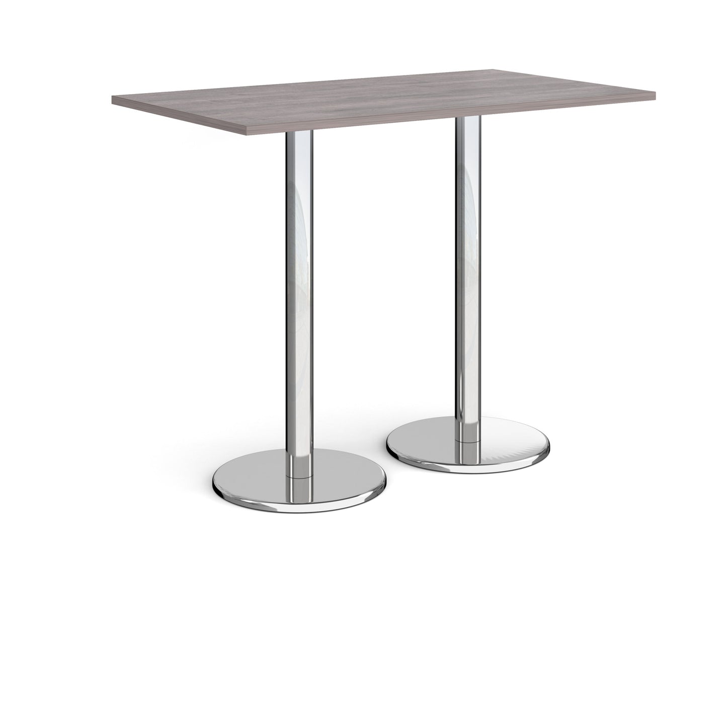 Pisa rectangular poseur table with round bases - PPR1400-GO