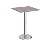 Pisa square poseur table with round base