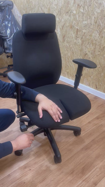 Customised Adapt by Ergochair, Posture Seating Shape with Flex-front adjustable seat depth Ultra Loaded Chair