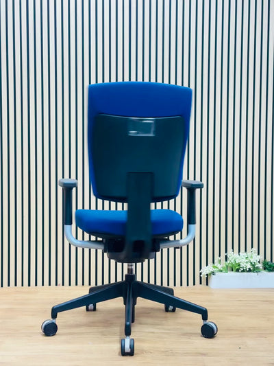 Refurbished Senator Sprint Ergonomic Task Chair – Dark Blue Fabric