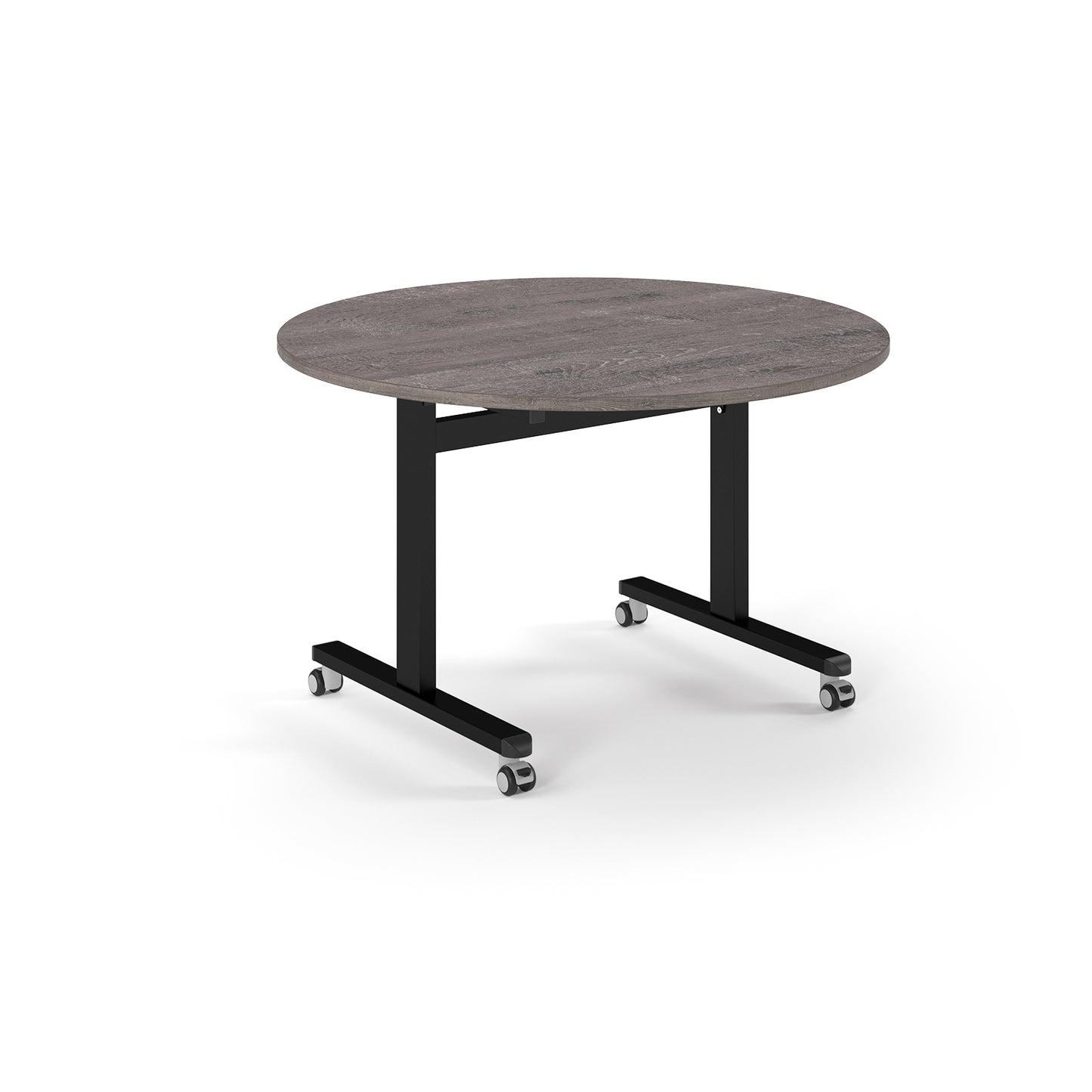 Circular flip top meeting table - PROFL12C-K-GO