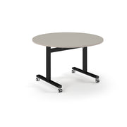 Circular flip top meeting table