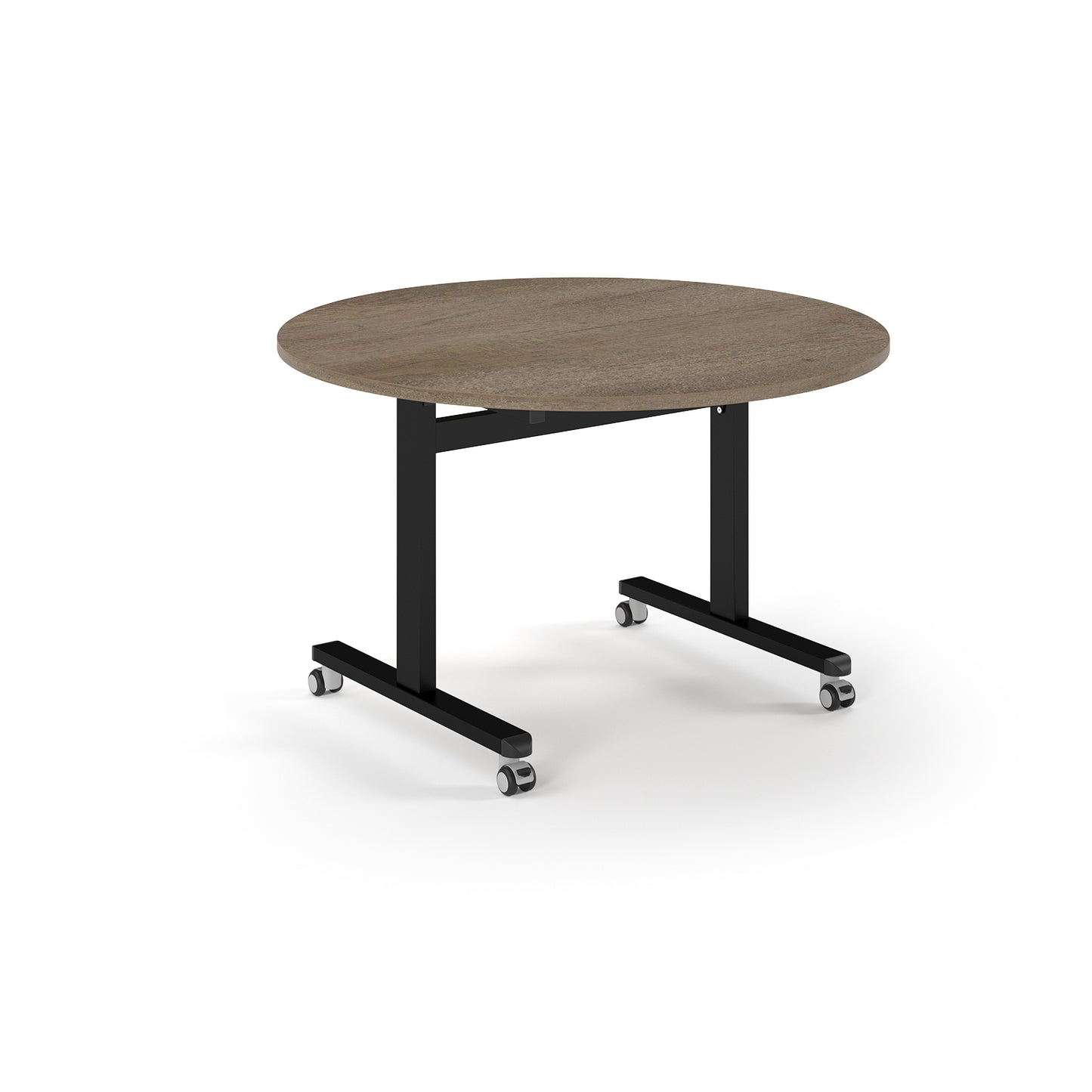 Circular flip top meeting table - PROFL12C-K-NO