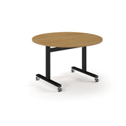 Circular flip top meeting table