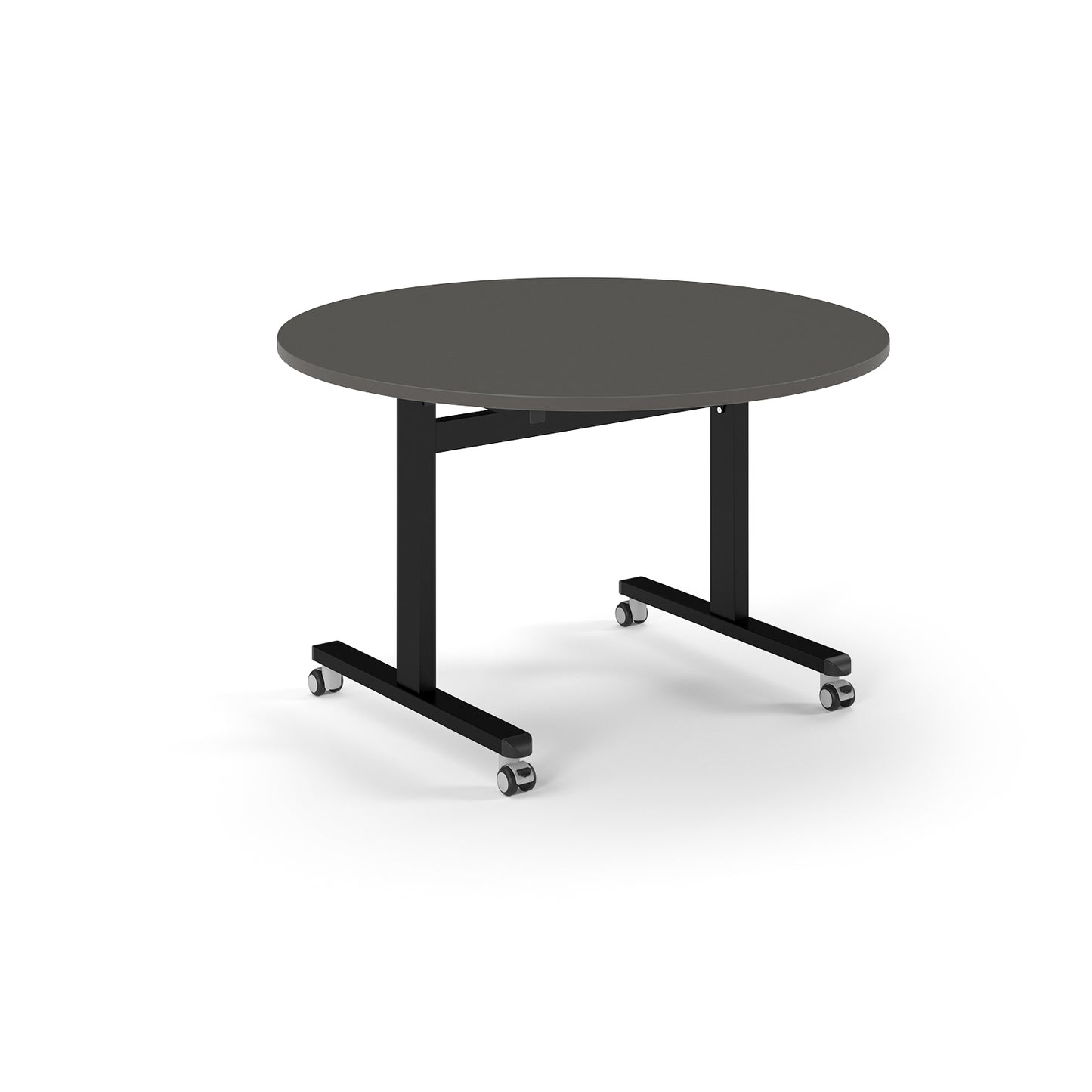 Circular flip top meeting table - PROFL12C-K-OG