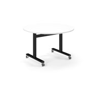 Circular flip top meeting table