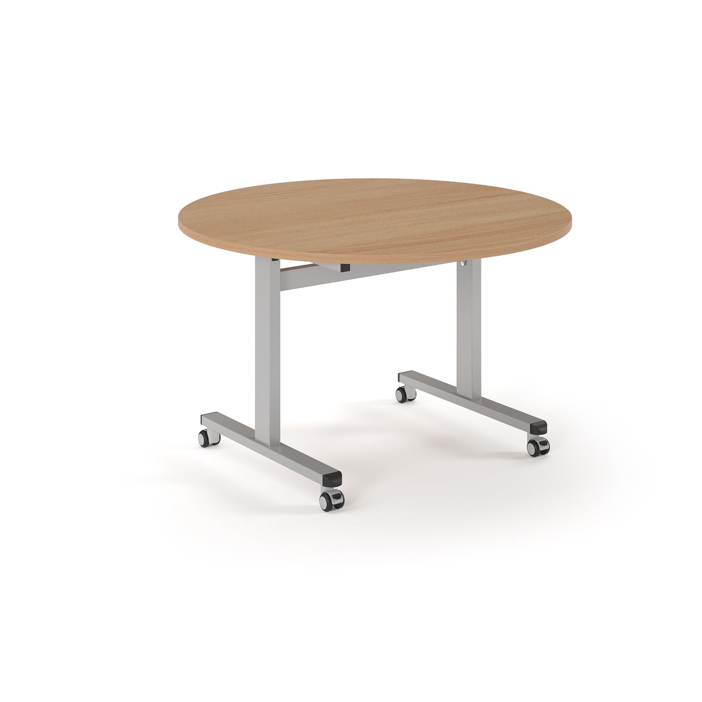 Circular flip top meeting table - PROFL12C-S-B