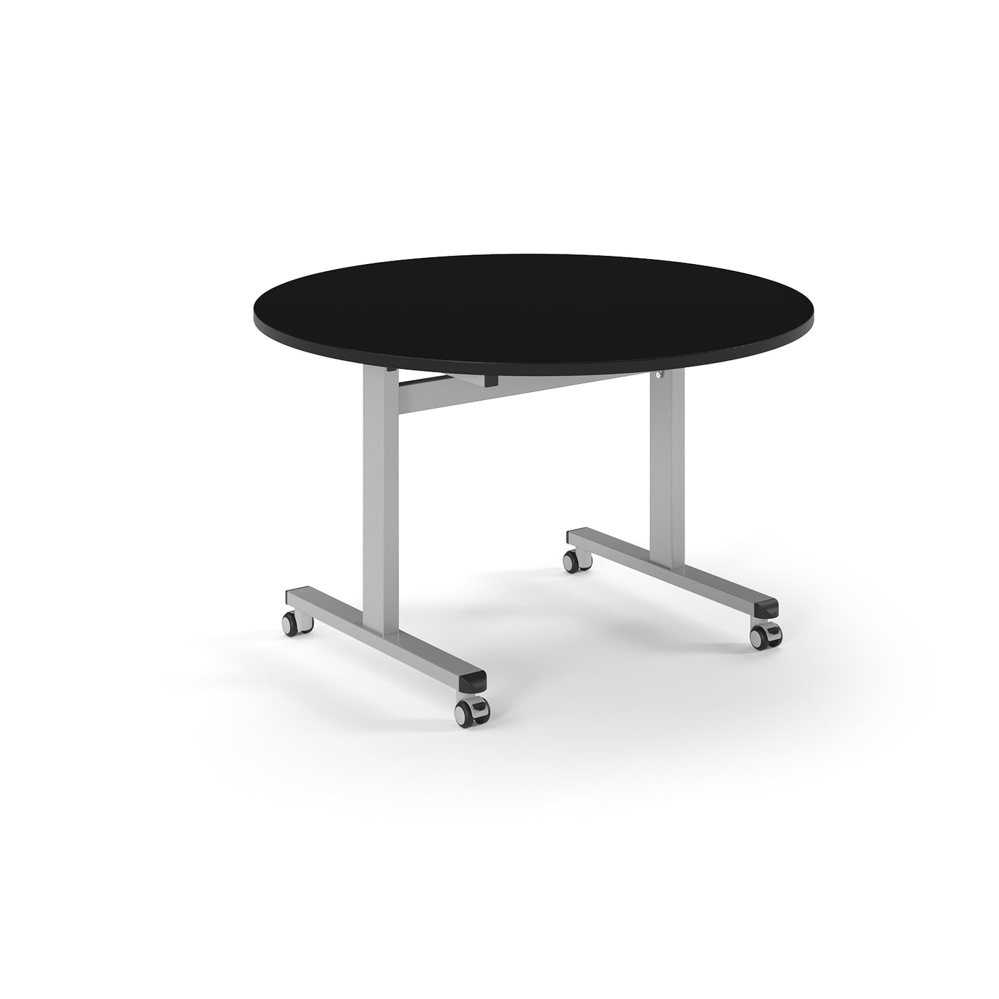 Circular flip top meeting table - PROFL12C-S-BK