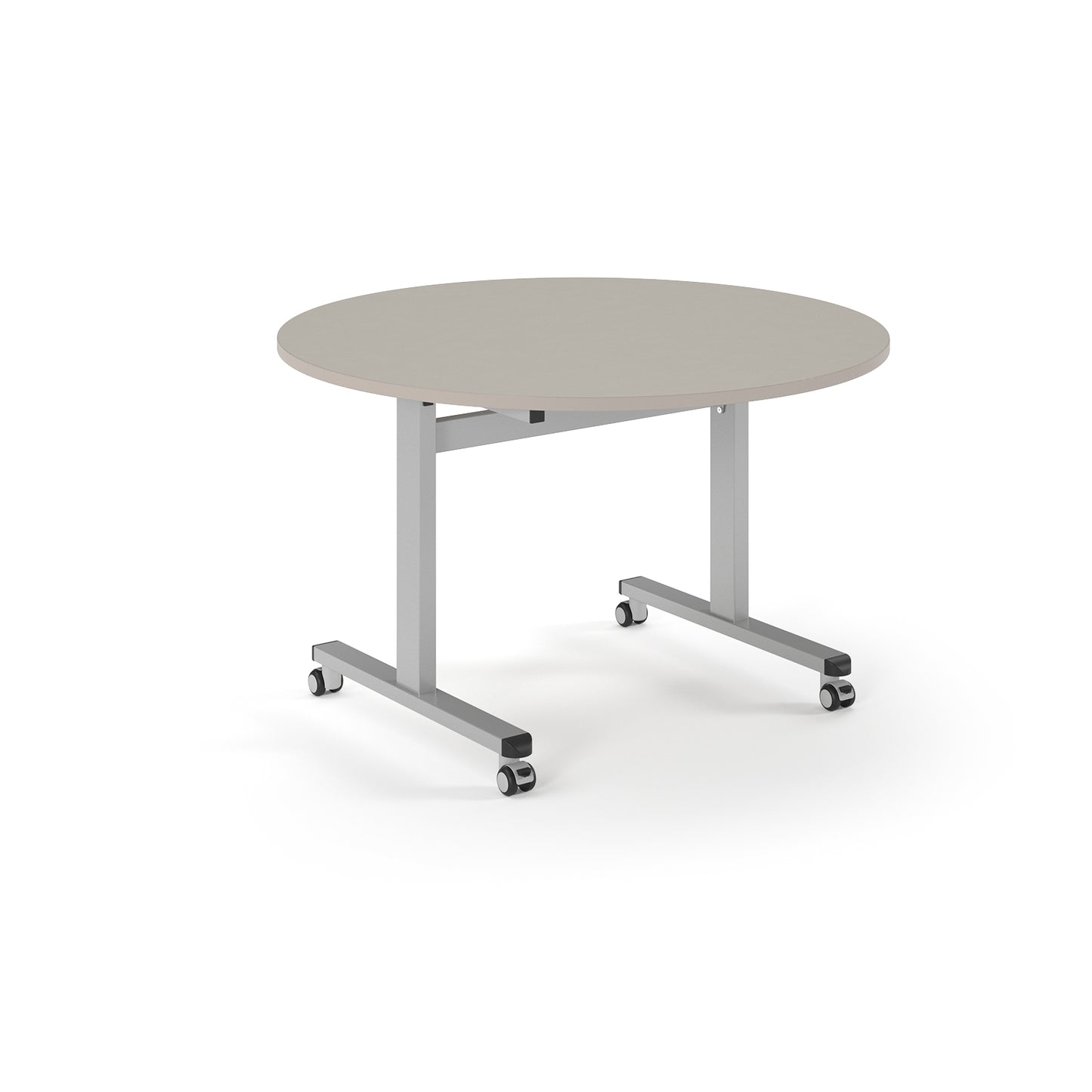 Circular flip top meeting table - PROFL12C-S-LG