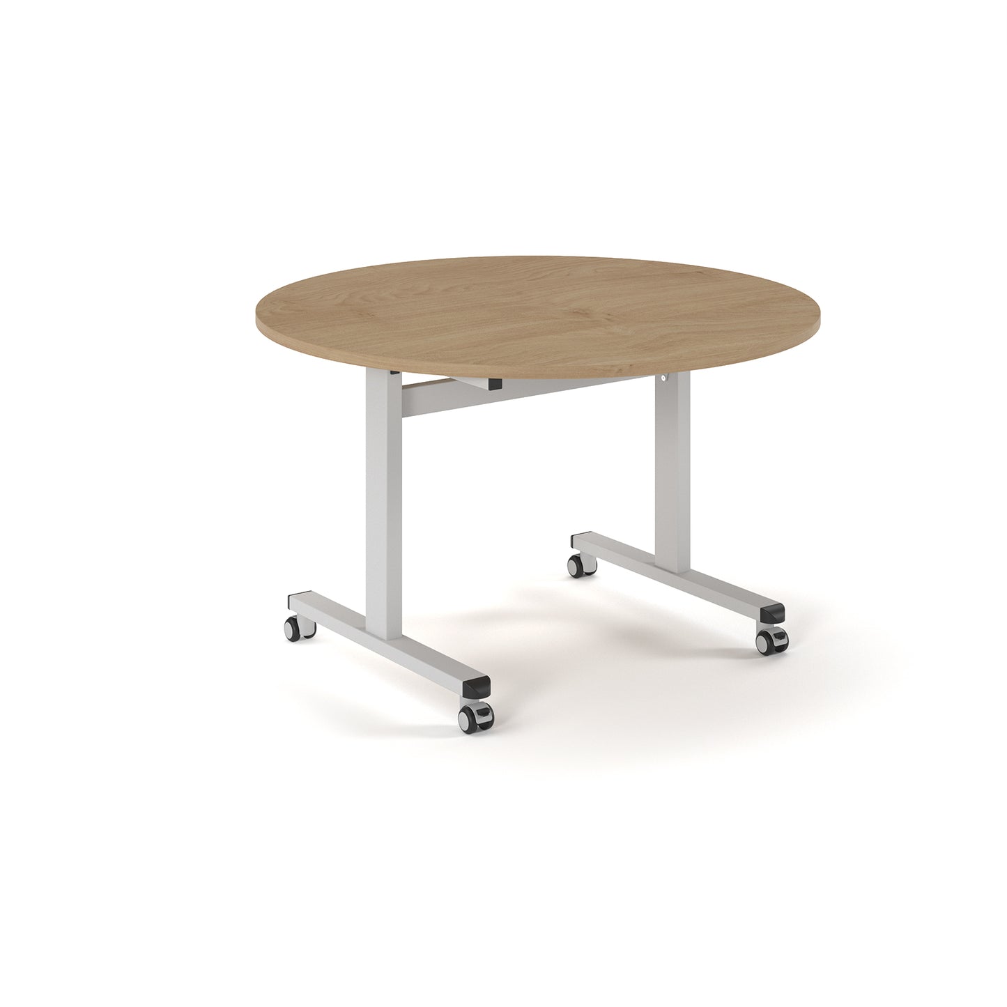 Circular flip top meeting table - PROFL12C-WH-KO