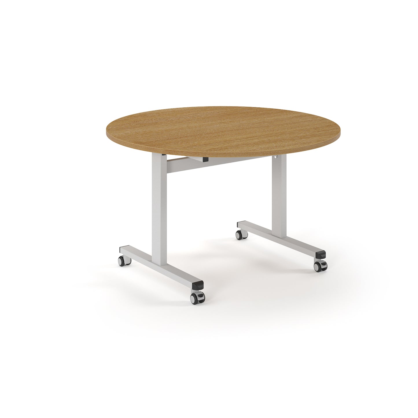 Circular flip top meeting table - PROFL12C-WH-O
