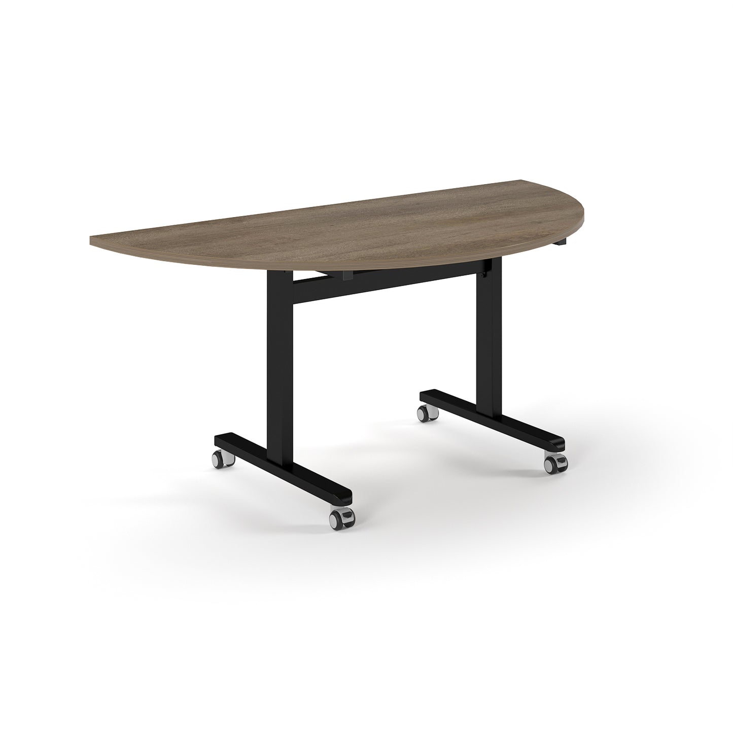 Semi circular flip top meeting table - PROFL16S-K-NO