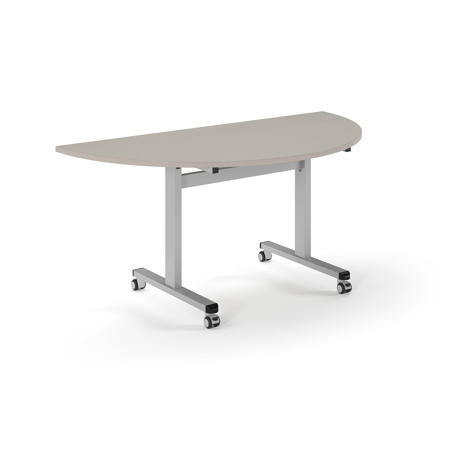 Semi circular flip top meeting table - PROFL16S-S-LG