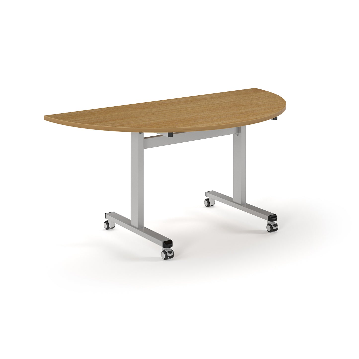 Semi circular flip top meeting table - PROFL16S-S-O