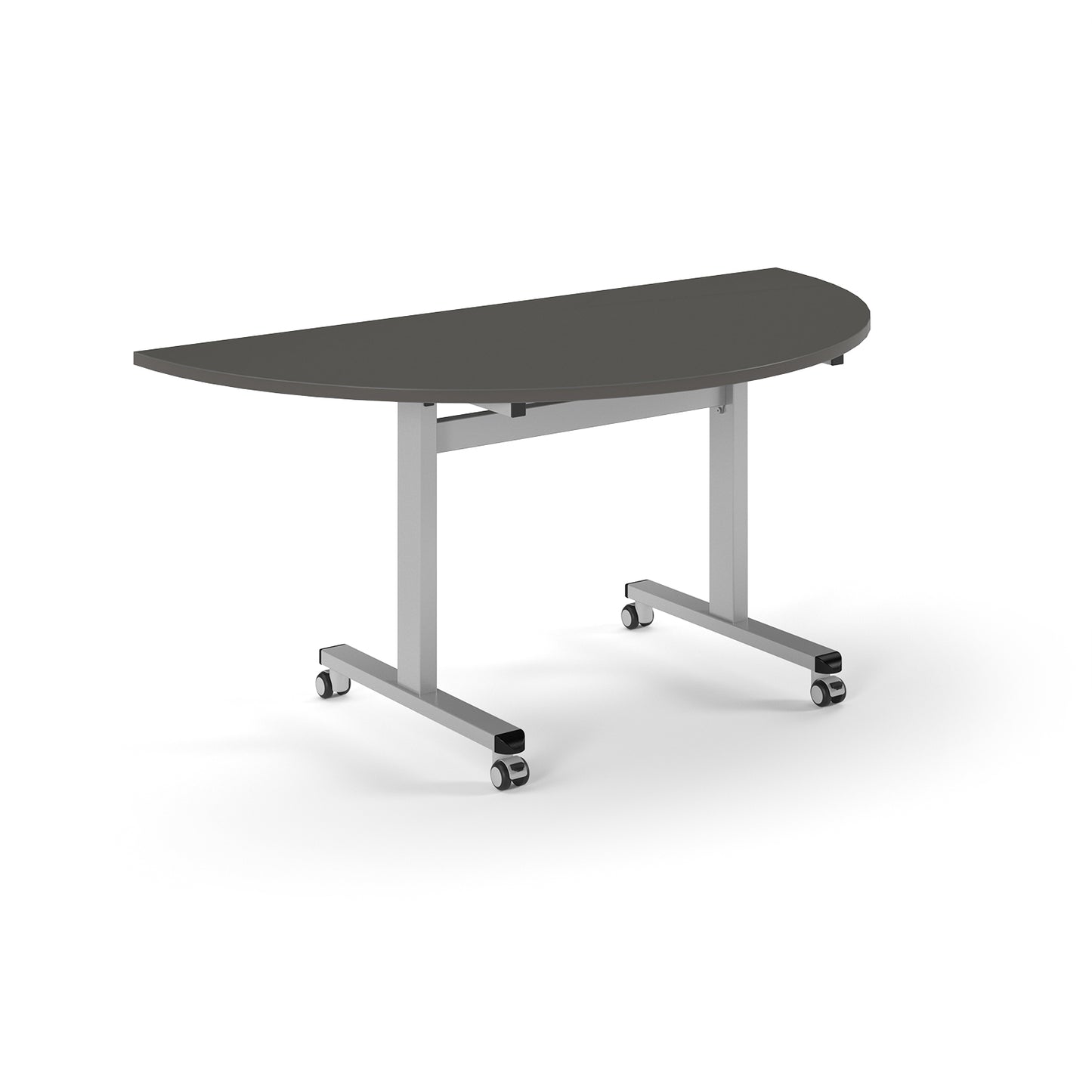 Semi circular flip top meeting table - PROFL16S-S-OG