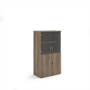 Universal combination unit with glass upper doors