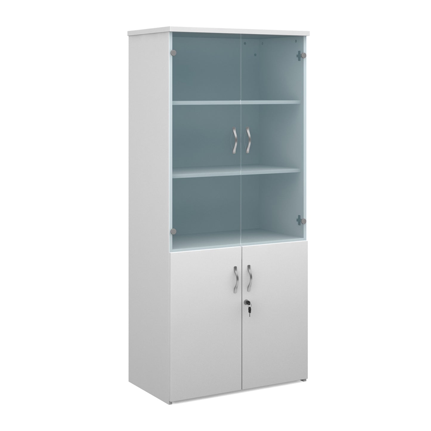 Duo combination unit with glass upper doors - R1790COMD-WH
