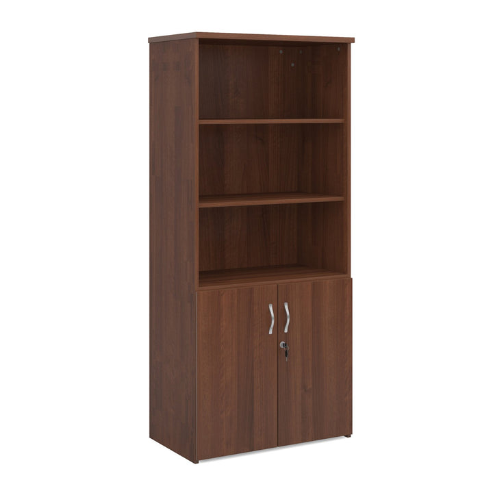 Universal Combination Unit With Open Top 1790mm High - Walnut