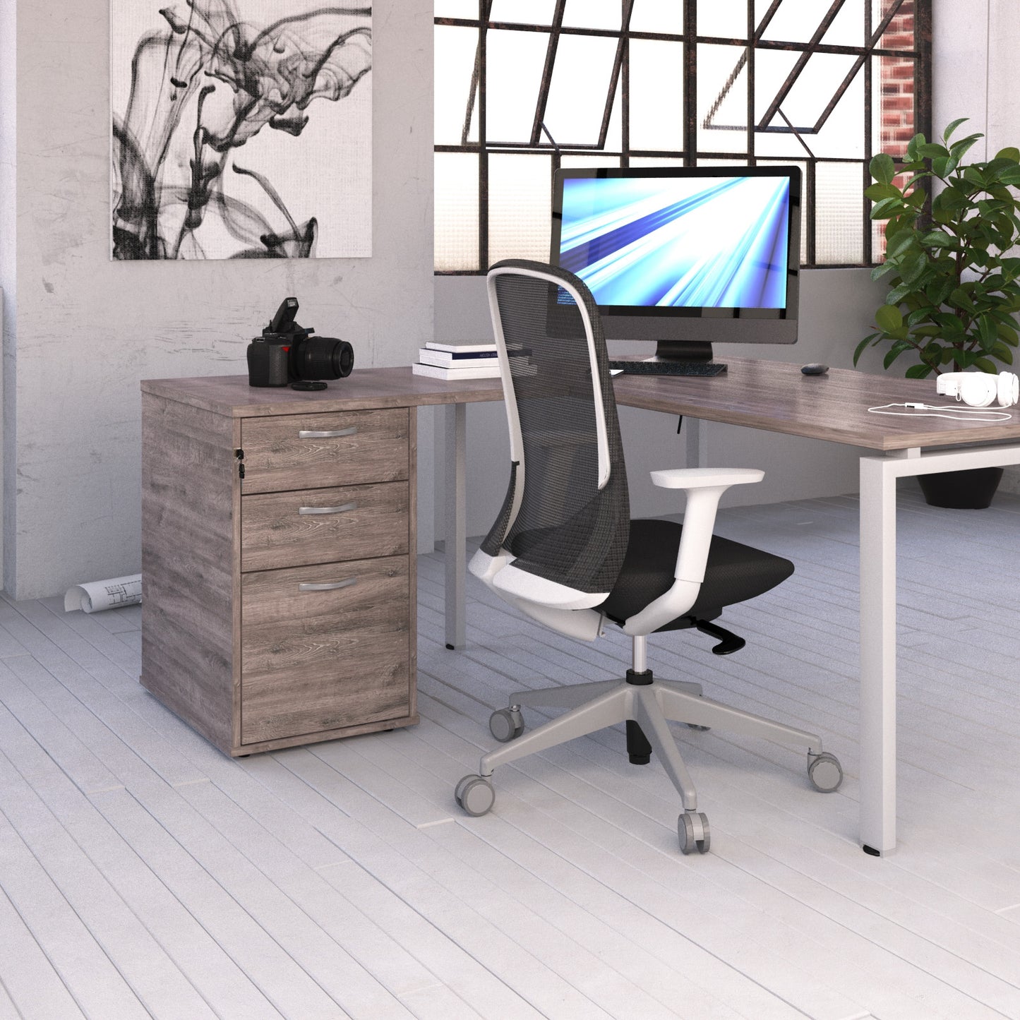 Desk extension pedestal