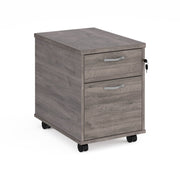 Universal Mobile Office Pedestal |  Under-Desk Storage with Silver Handles