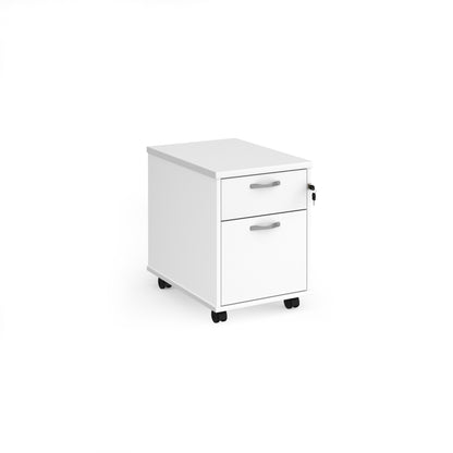 Mobile pedestal with silver handles - R2MWH